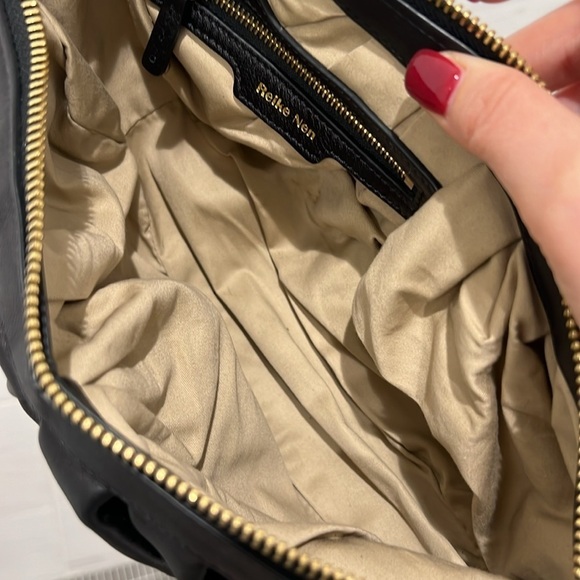 Reike Nen | Black Leather Croissant Bag - Picture 9 of 10